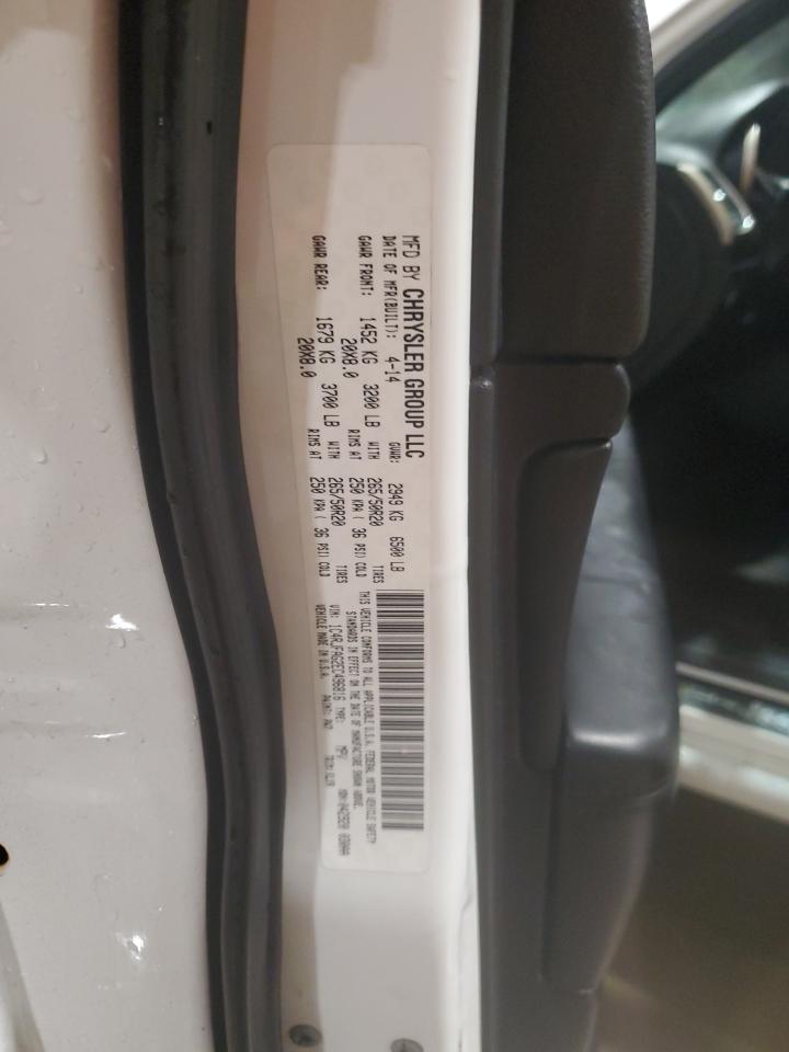 2014 Jeep Grand Cherokee VIN 1C4RJFAG2EC496816 Copart auction photo, side damage thumbnail 13