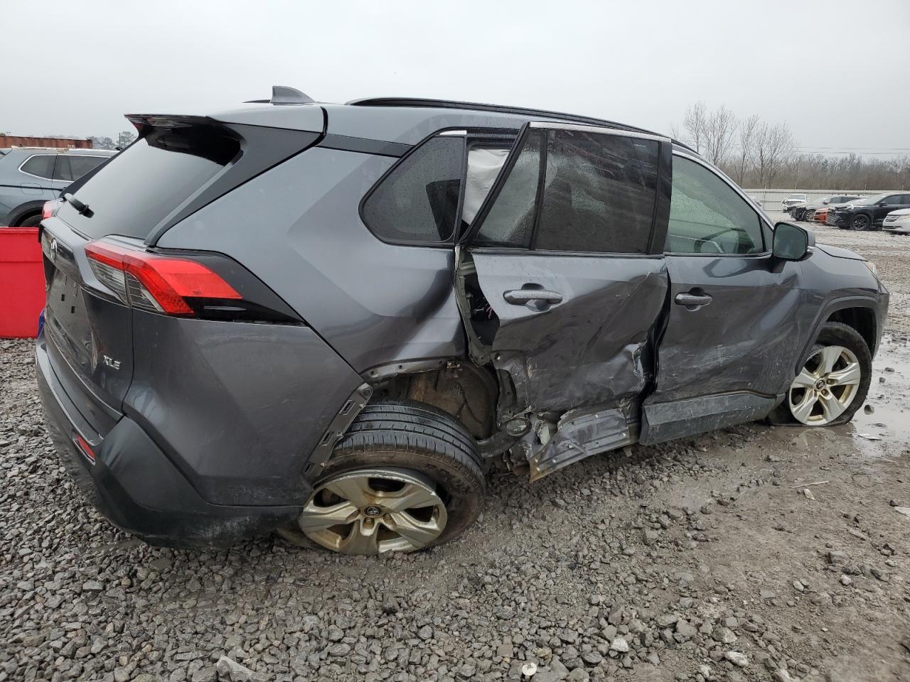 2019 Toyota RAV 4 VIN JTMW1RFV5KD019704 Copart auction photo, side damage thumbnail 3