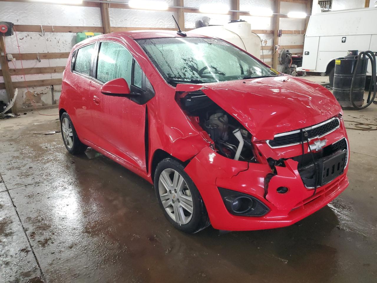 2013 Chevrolet Spark VIN KL8CD6S94DC542814 Copart auction photo, front end / minor dent/scratches damage thumbnail 4