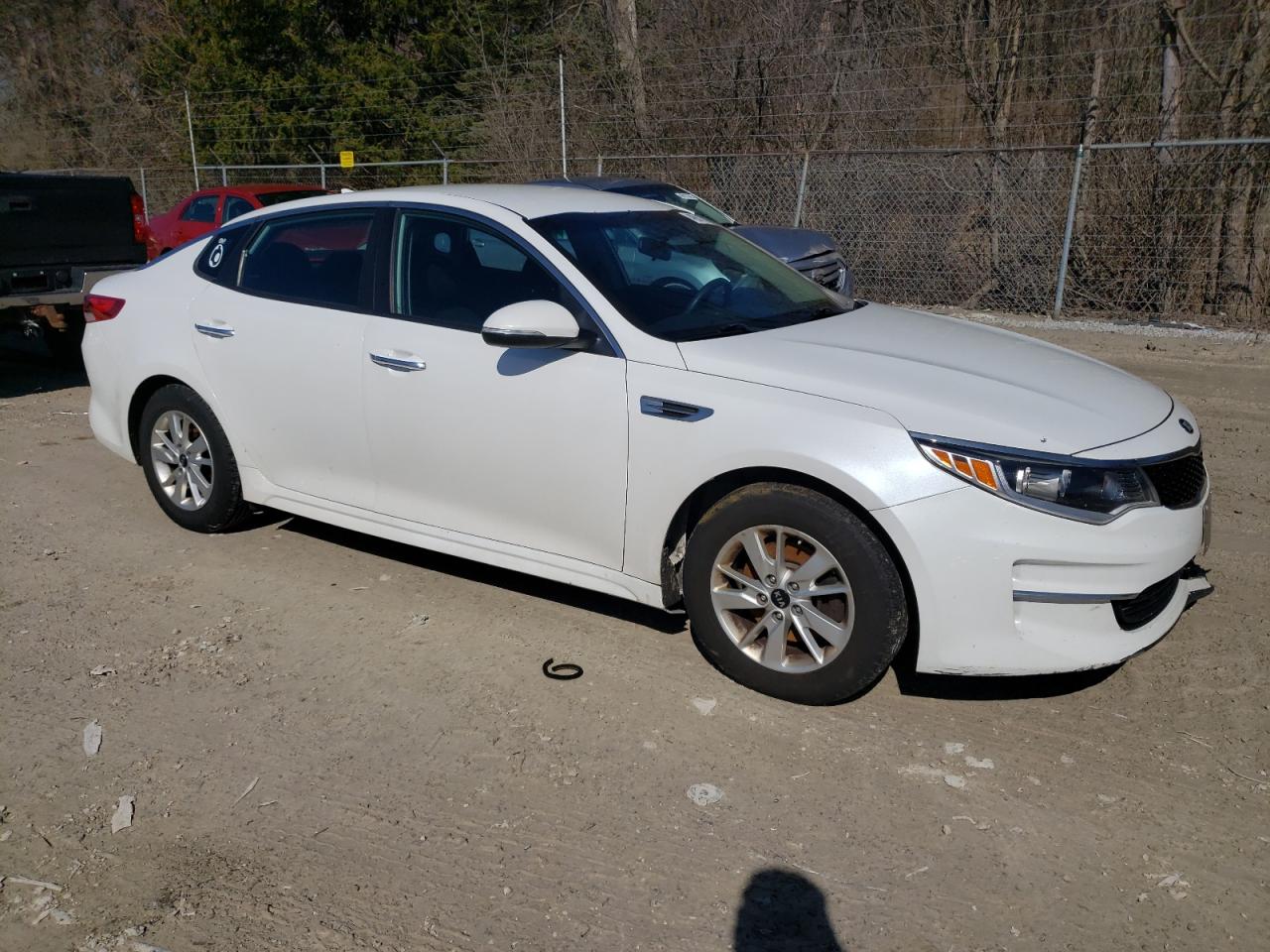 2018 KIA Optima VIN 5XXGT4L3XJG248646 Copart auction photo, undercarriage / front end damage thumbnail 4