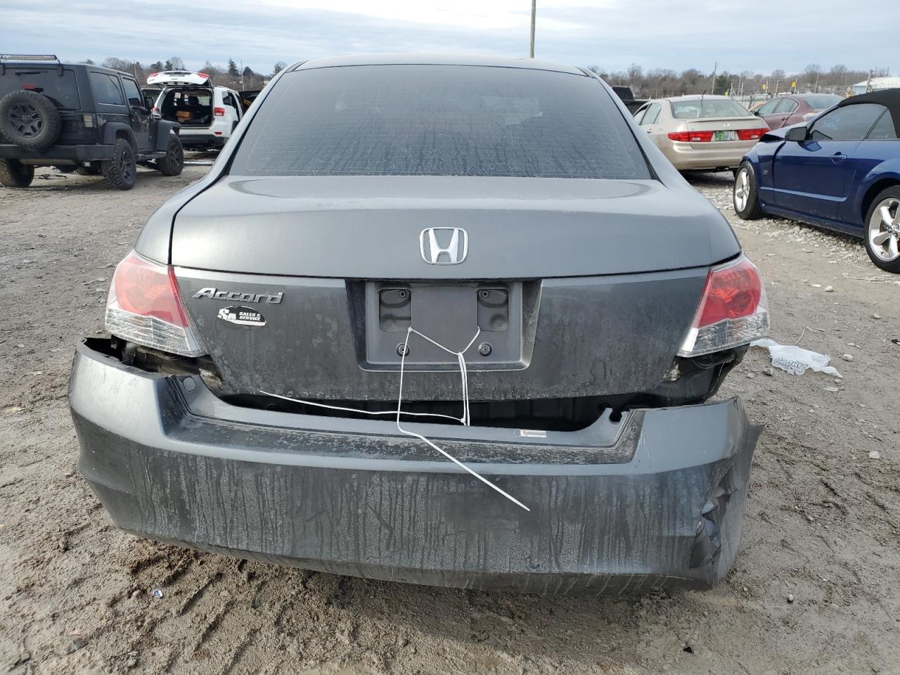 2009 Honda Accord VIN JHMCP26439C007968 Copart auction photo, rear end / undercarriage damage thumbnail 6