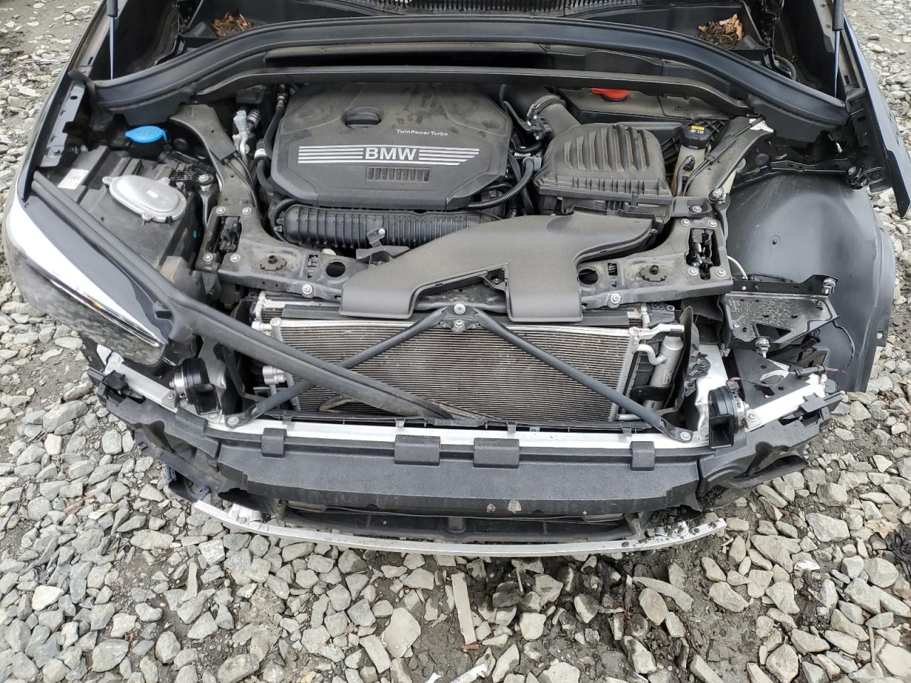 2022 BMW X1 VIN WBXJG9C02N5V02098 Copart auction photo, front end / side damage thumbnail 12