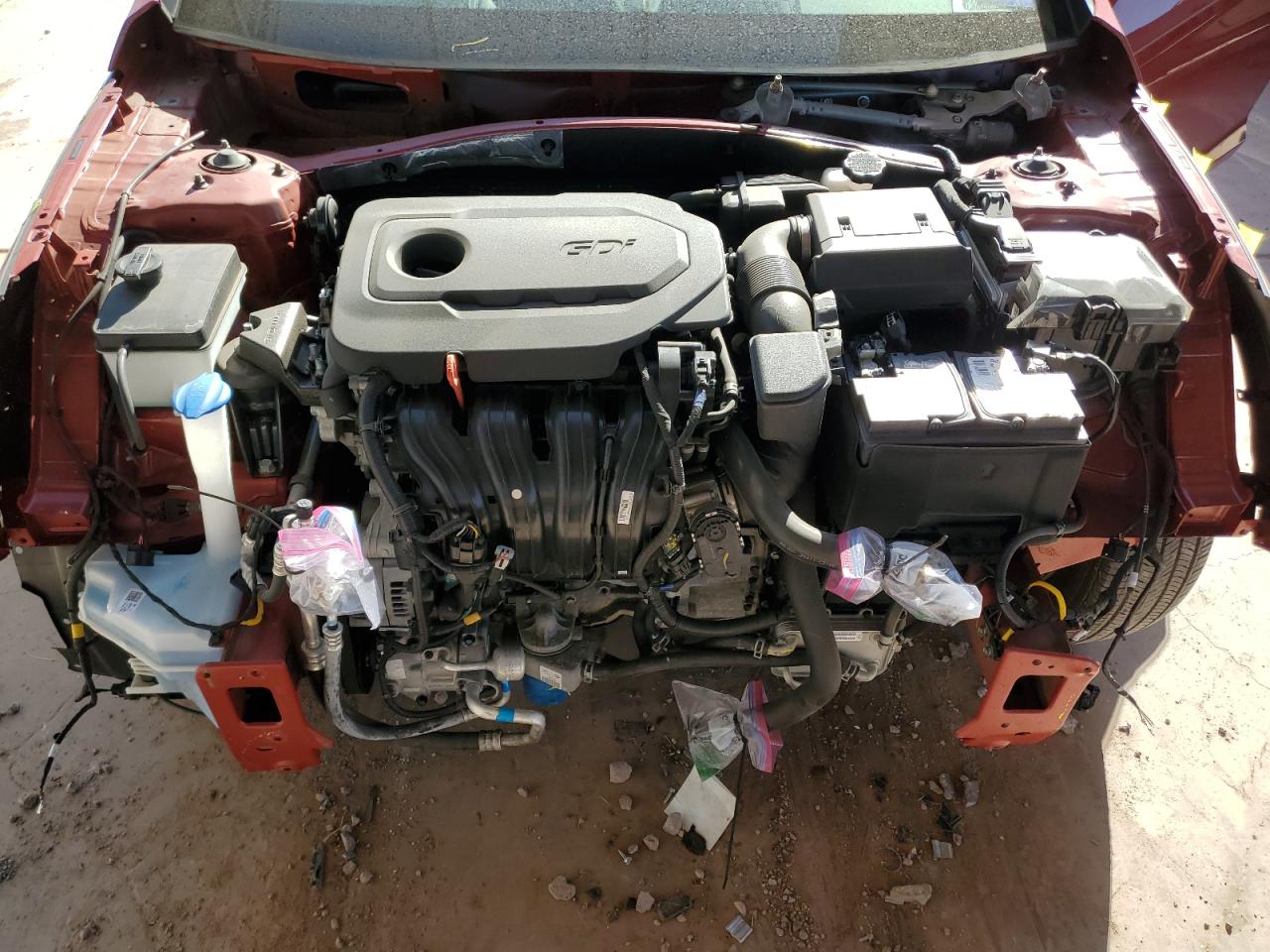 2019 Hyundai Sonata VIN 5NPE24AF9KH739464 Copart auction photo, front end damage thumbnail 11