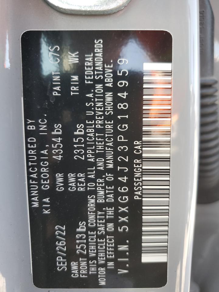 2023 KIA K5 VIN 5XXG64J23PG184959 Copart auction photo, rear end damage thumbnail 13