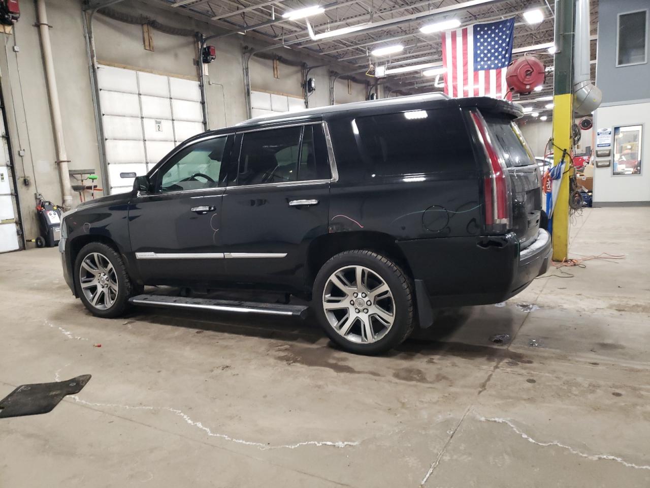 2015 Cadillac Escalade VIN 1GYS4CKJ6FR254623 Copart auction photo, front end / side damage thumbnail 2