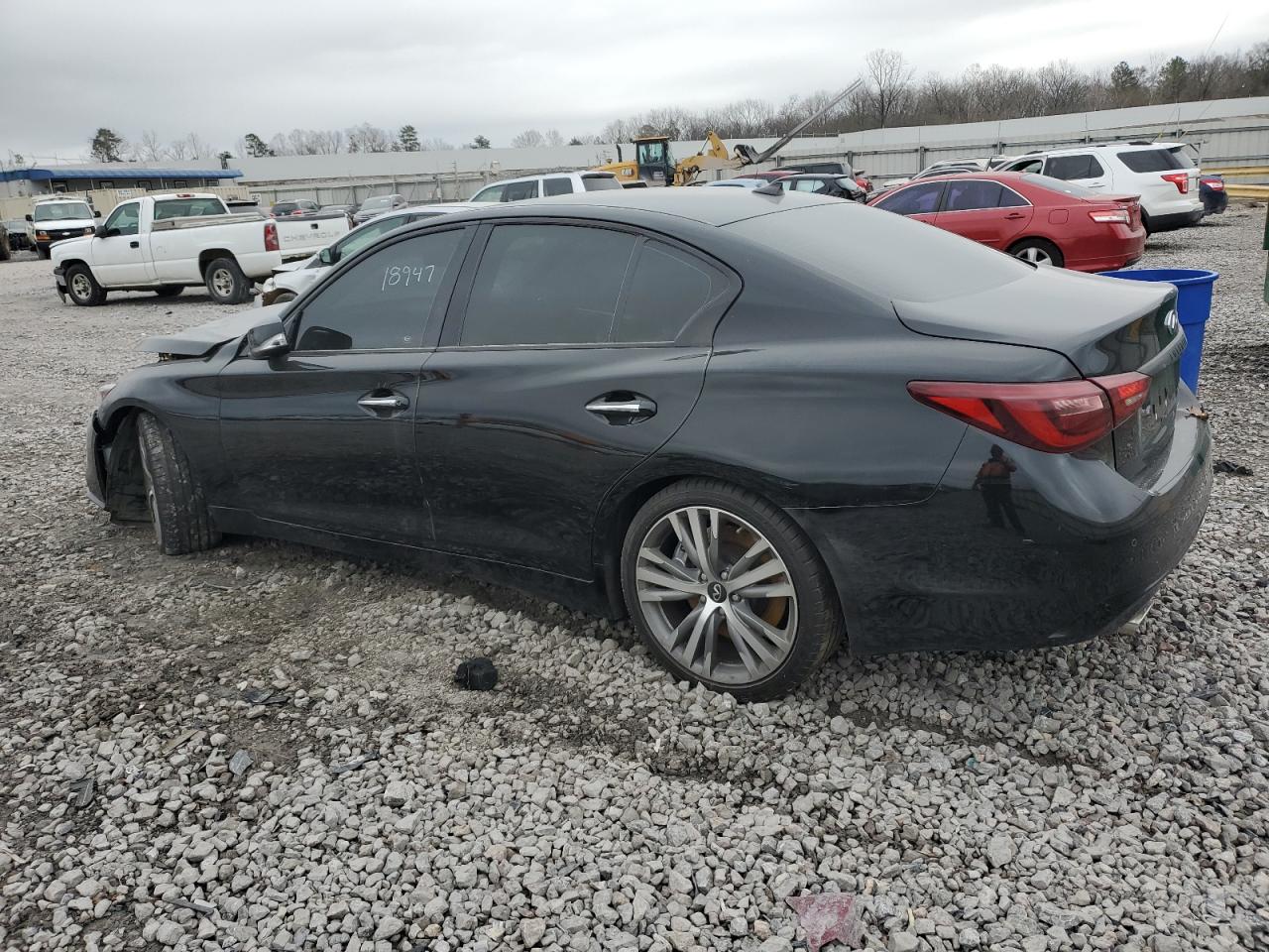 2020 Infiniti Q50 VIN JN1EV7AP7LM205102 Copart auction photo, front end / mechanical damage thumbnail 2
