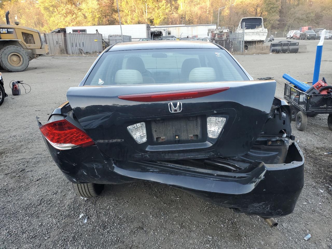 2007 Honda Accord VIN 1HGCM56757A078444 Copart auction photo, rear end damage thumbnail 6