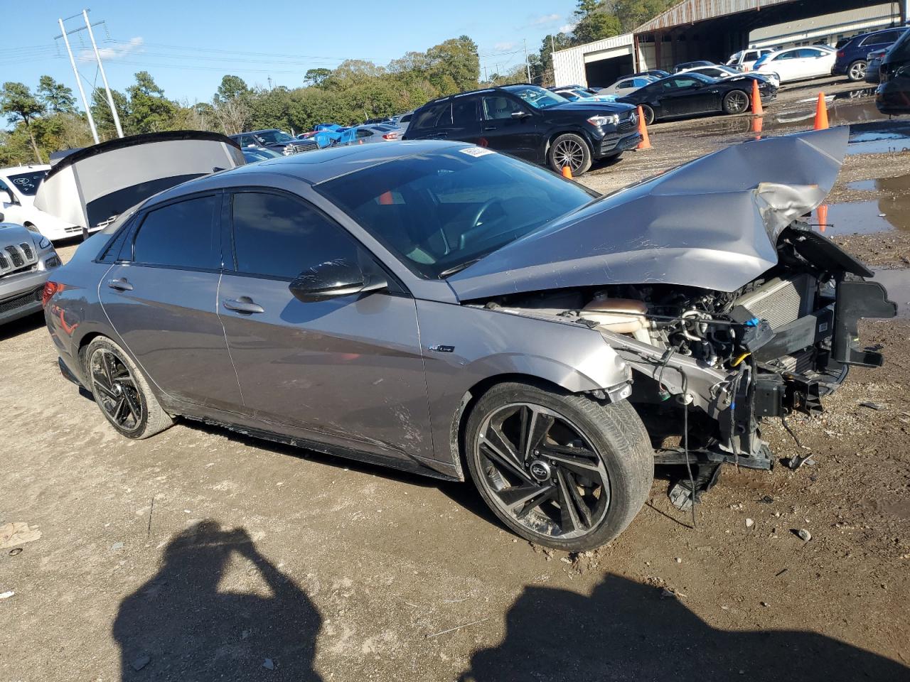 2023 Hyundai Elantra VIN KMHLR4AFXPU433823 Copart auction photo, all over damage thumbnail 4