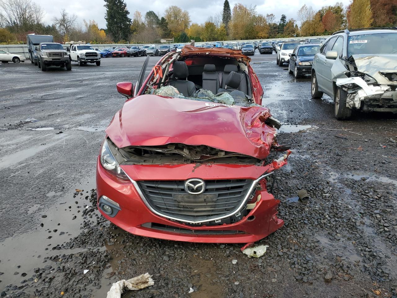 2015 Mazda 3 VIN JM1BM1M70F1257379 Copart auction photo, all over / side damage thumbnail 5