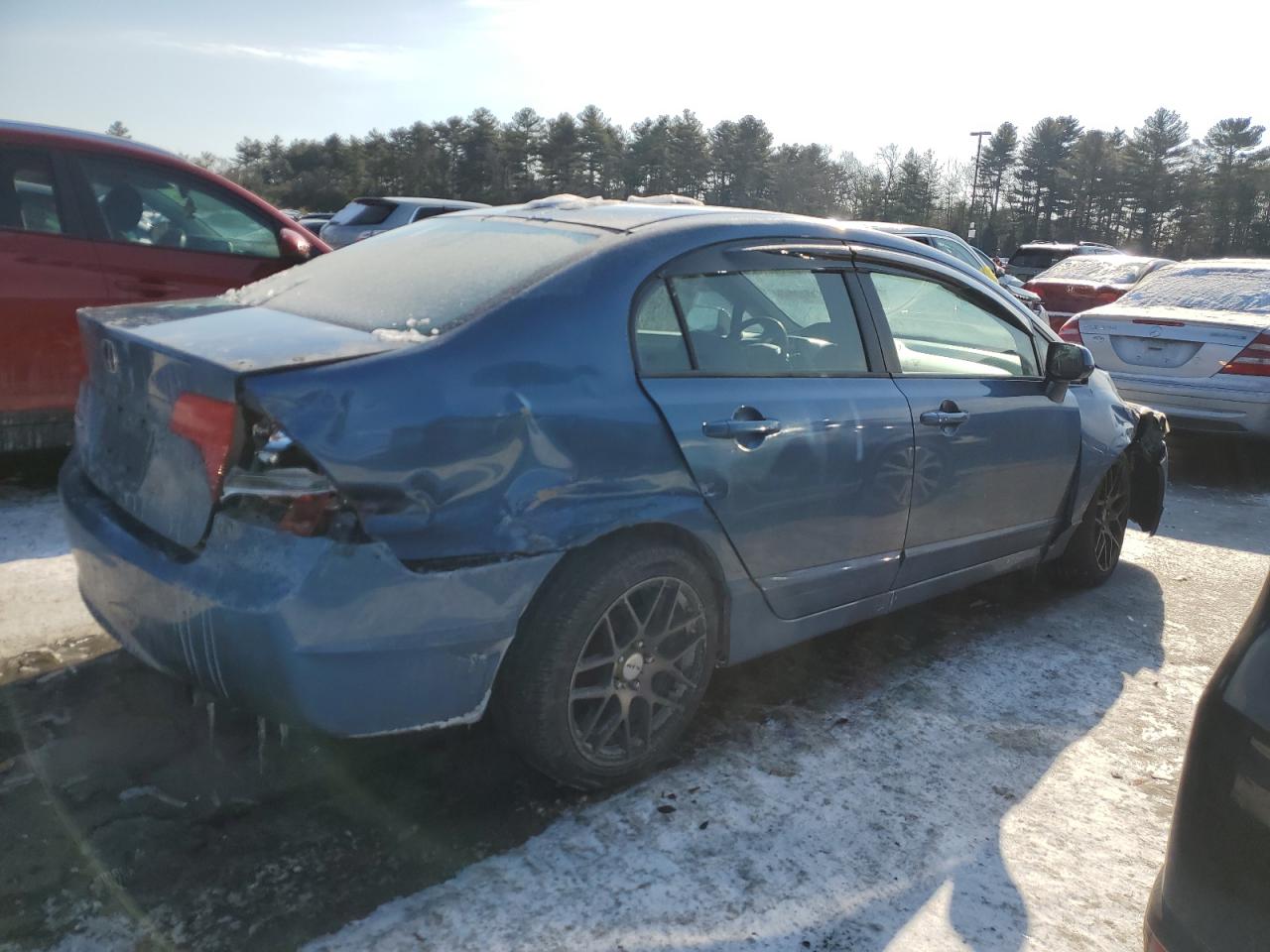 2007 Honda Civic VIN 1HGFA16537L031270 Copart auction photo, front end / rear end damage thumbnail 3