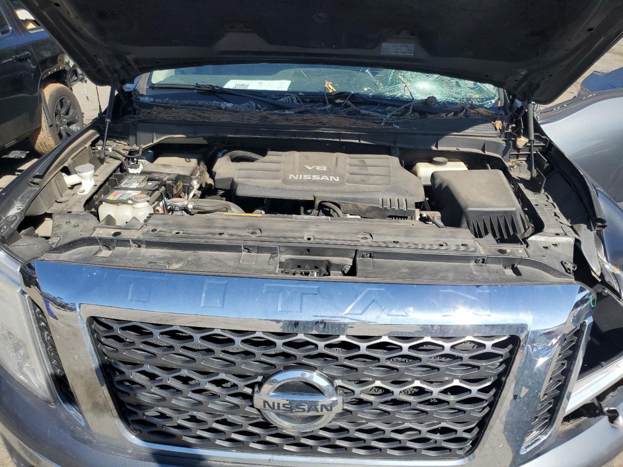 2017 Nissan Titan VIN 1N6AA1EJ4HN536969 Copart auction photo, all over / top/roof damage thumbnail 11