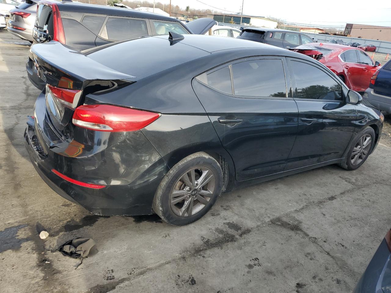 2018 Hyundai Elantra VIN 5NPD84LF8JH384292 Copart auction photo, front end / rear end damage thumbnail 3