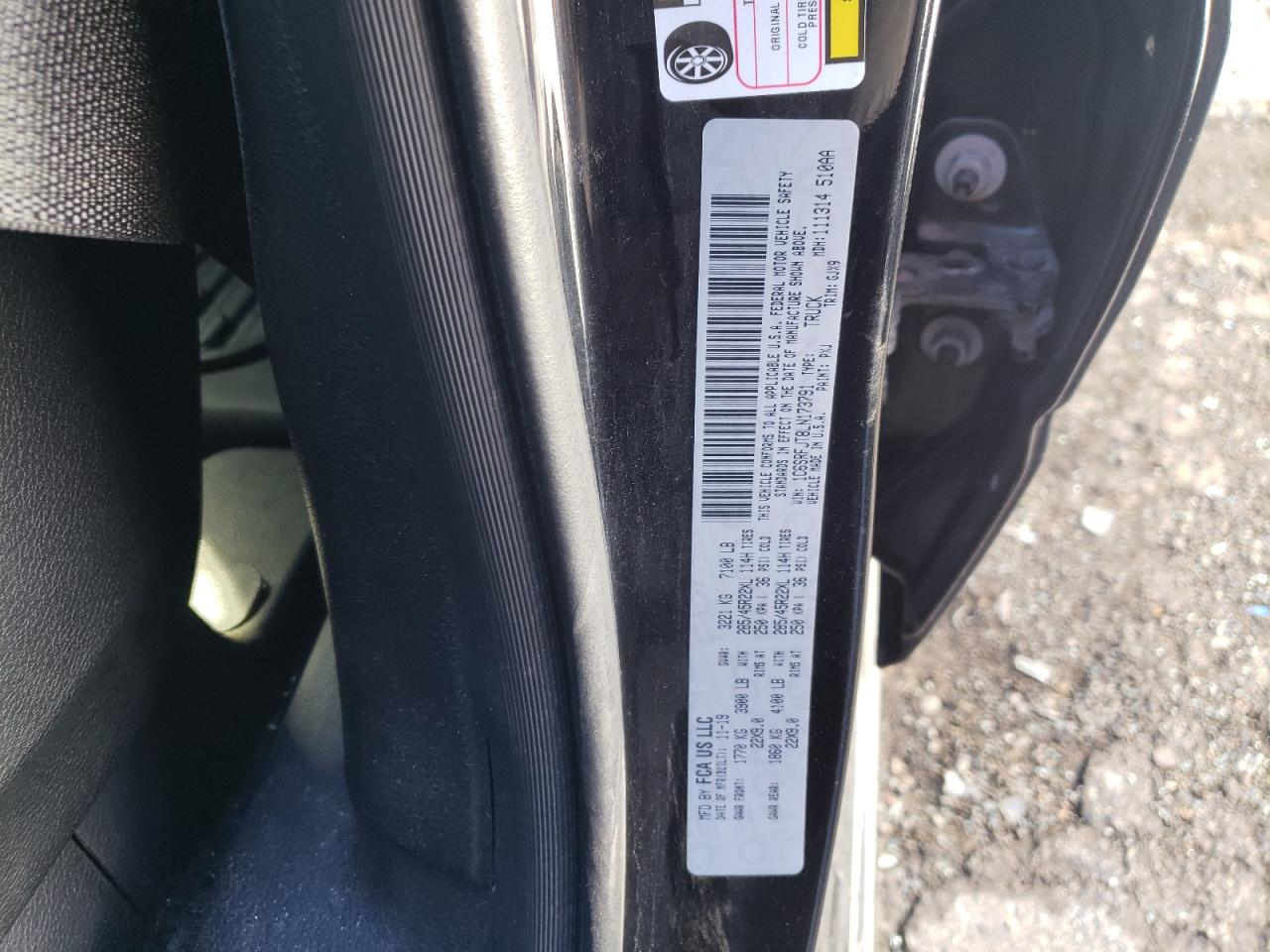 2020 RAM 1500 VIN 1C6SRFJT8LN173791 Copart auction photo, front end / rear end damage thumbnail 13