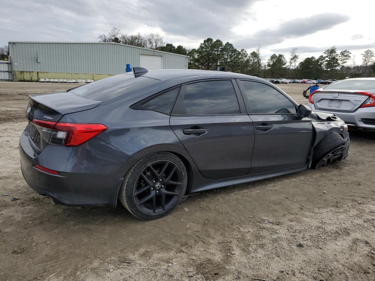 2022 Honda Civic VIN 2HGFE2F50NH534825 Copart auction photo, frame damage / front end damage thumbnail 3