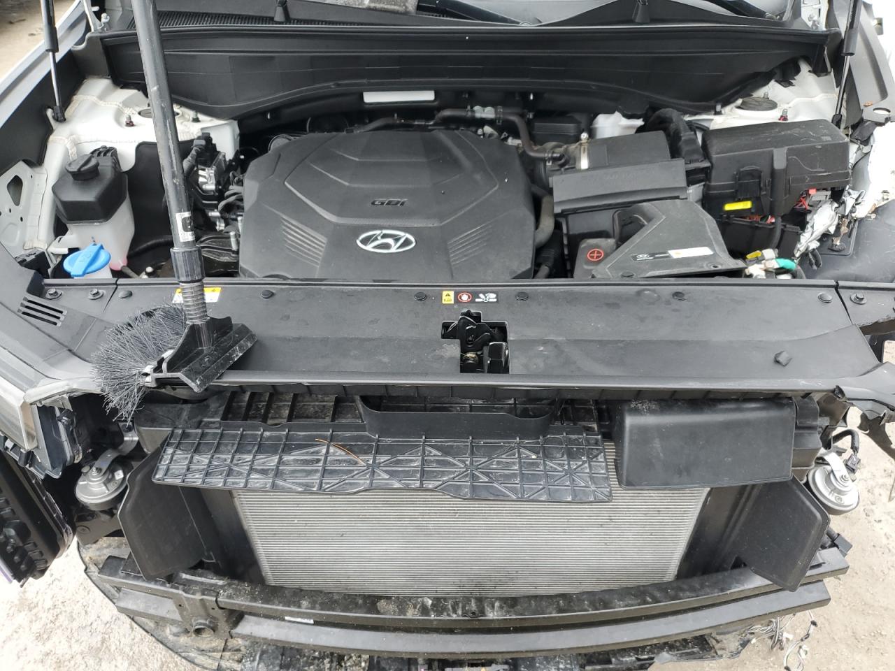 2023 Hyundai Palisade VIN KM8R5DGE1PU598339 Copart auction photo, front end / undercarriage damage thumbnail 12