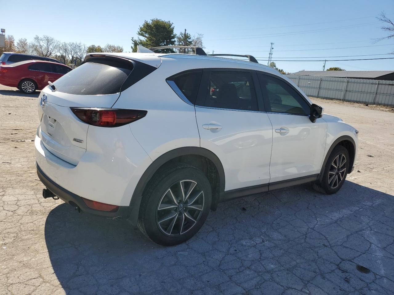 2018 Mazda CX-5 VIN JM3KFBCM3J0317572 Copart auction photo, side / rear end damage thumbnail 3