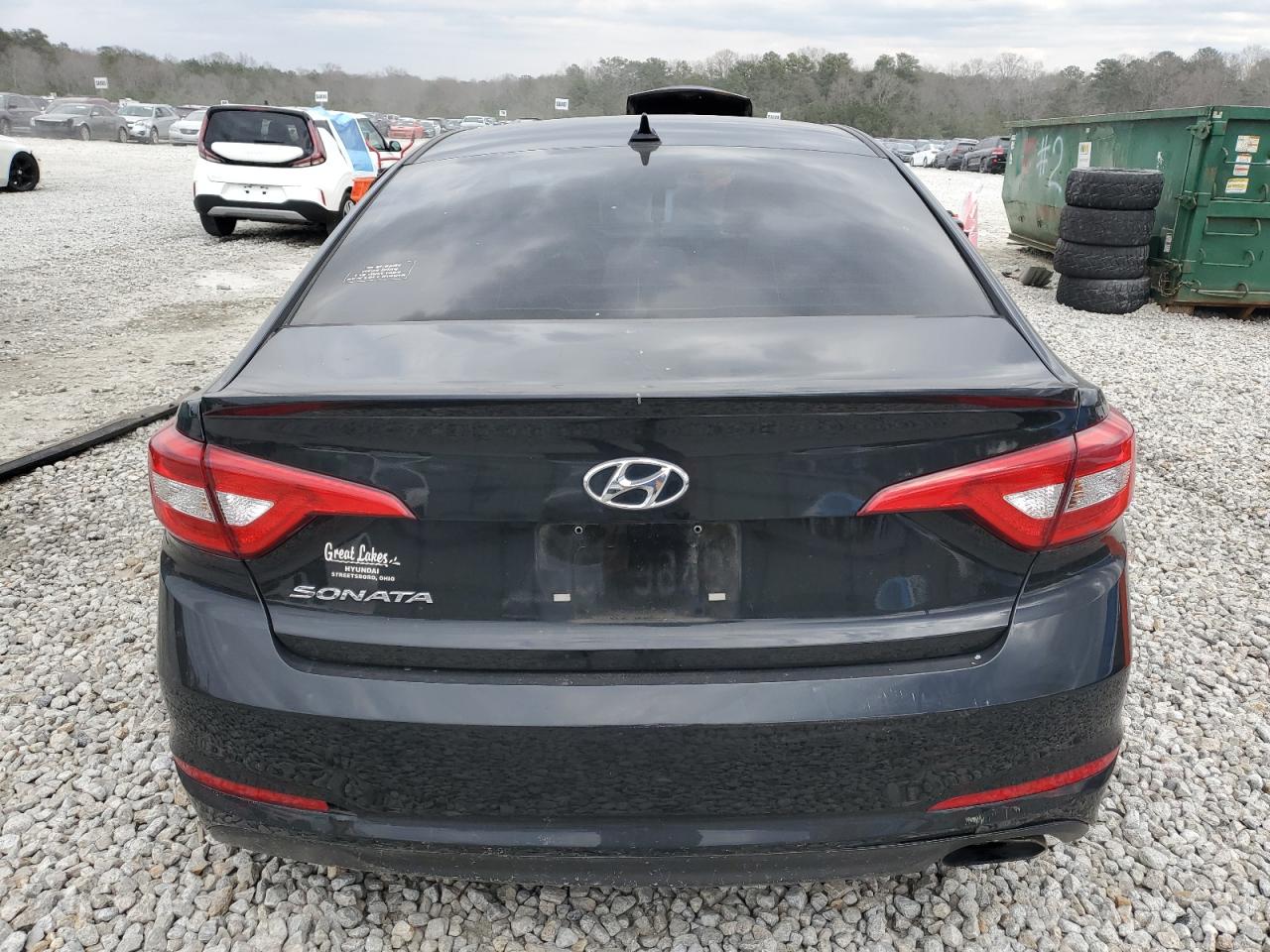 2017 Hyundai Sonata VIN 5NPE24AF6HH536928 Copart auction photo, side / front end damage thumbnail 6