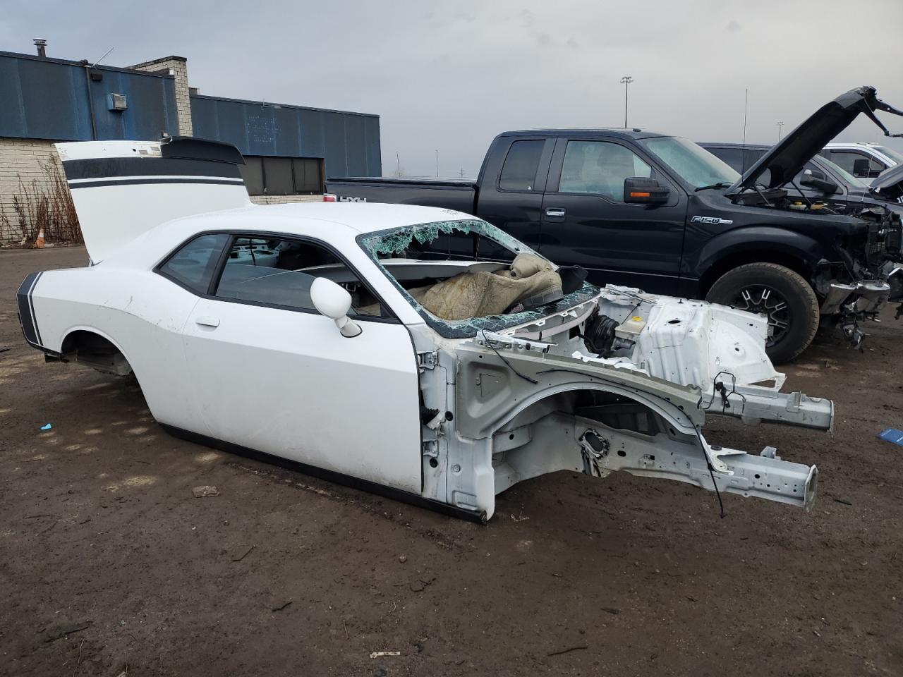 2016 Dodge Challenger VIN 2C3CDZFJ7GH288843 Copart auction photo, stripped / vandalism damage thumbnail 4