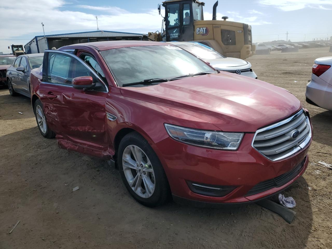 2016 Ford Taurus VIN 1FAHP2H86GG158385 Copart auction photo, side / front end damage thumbnail 4
