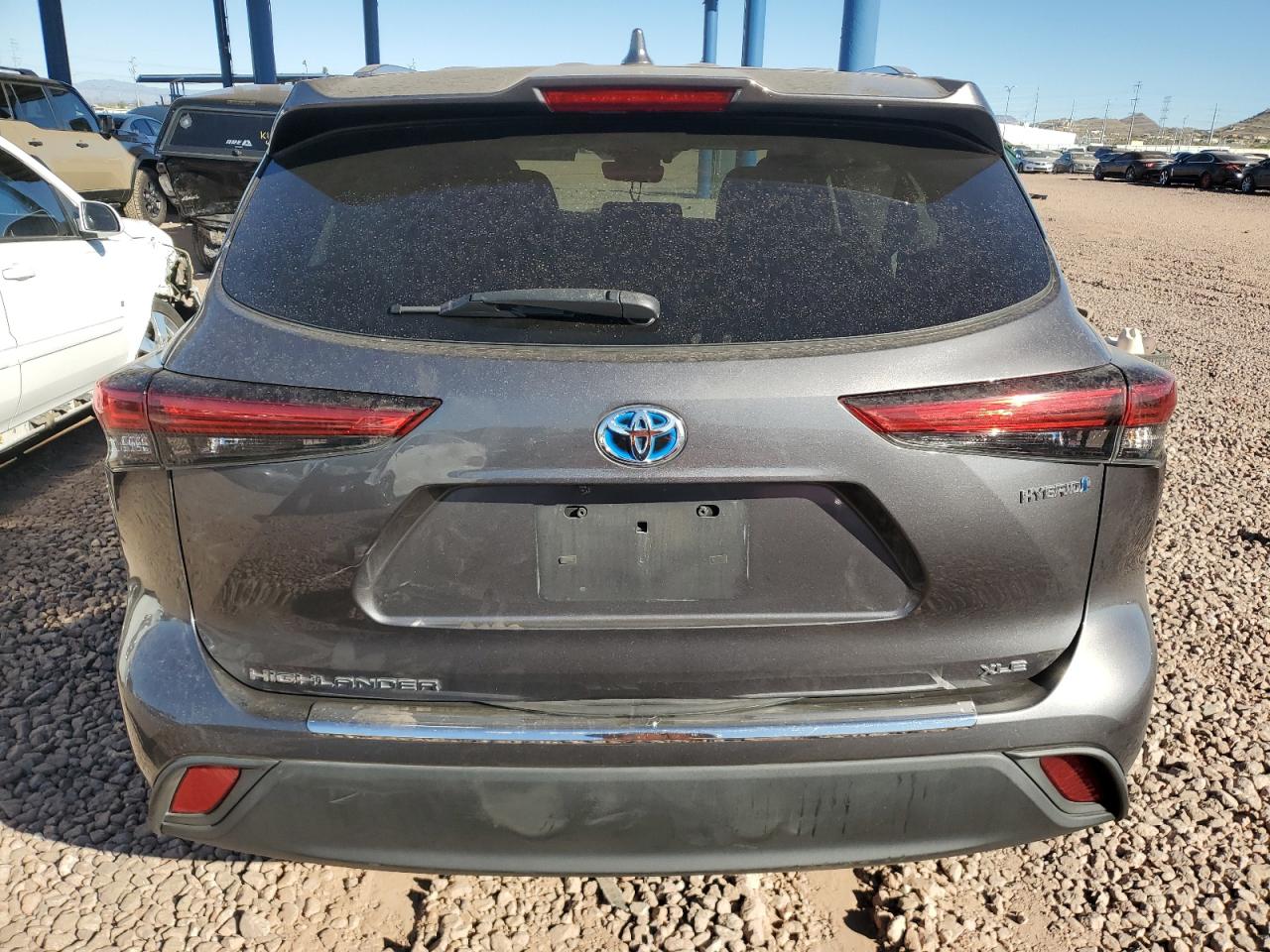 2021 Toyota Highlander VIN 5TDHARAH2MS507090 Copart auction photo, side damage thumbnail 6