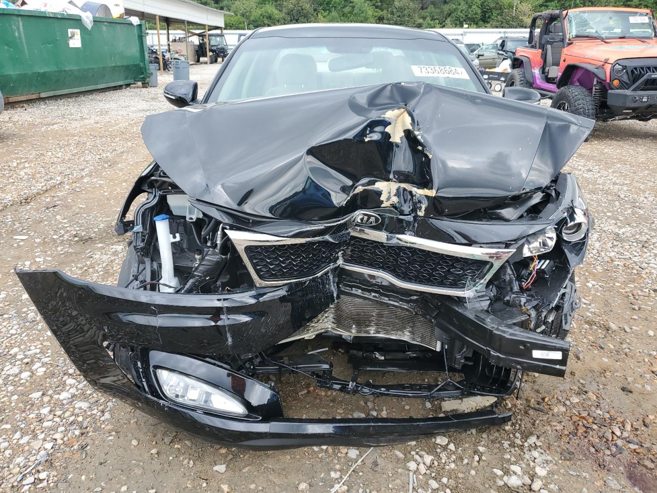 2013 KIA Optima VIN 5XXGN4A75DG110856 Copart auction photo, front end damage thumbnail 5