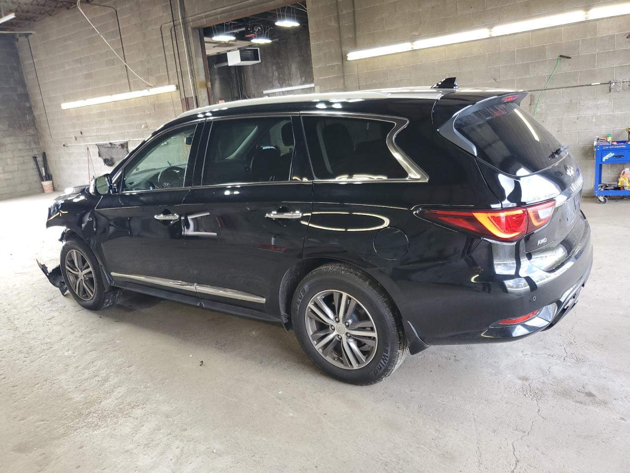 2020 Infiniti QX60 VIN 5N1DL0MM9LC509573 Copart auction photo, front end / rear end damage thumbnail 2