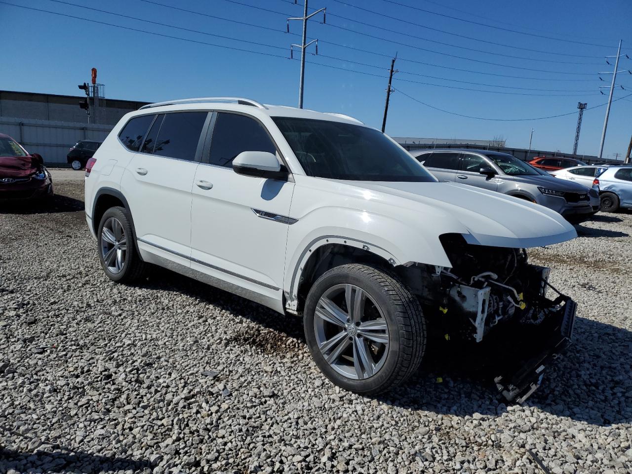 2018 Volkswagen Atlas VIN 1V2PR2CA4JC517935 Copart auction photo, front end damage thumbnail 4