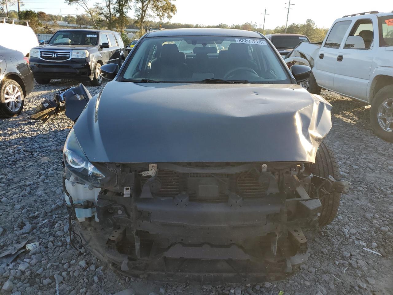 2017 Mazda 3 VIN 3MZBN1U79HM135913 Copart auction photo, front end damage thumbnail 5