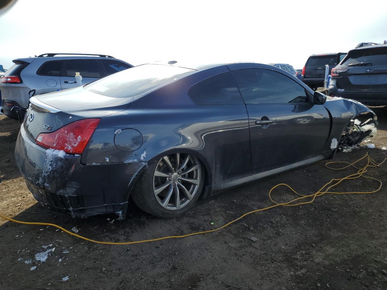 2008 Infiniti G VIN JNKCV64E58M107927 Copart auction photo, front end / all over damage thumbnail 3