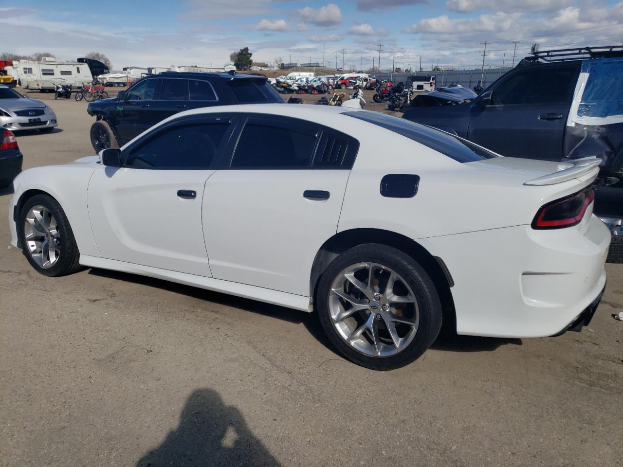 2020 Dodge Charger VIN 2C3CDXHGXLH167353 Copart auction photo, front end / undercarriage damage thumbnail 2