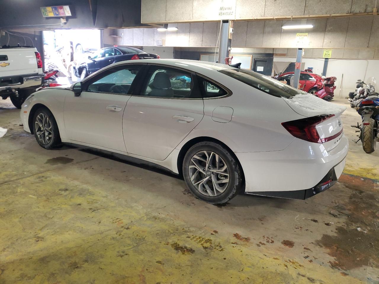 2023 Hyundai Sonata VIN KMHL64JA1PA335262 Copart auction photo, front end / minor dent/scratches damage thumbnail 2