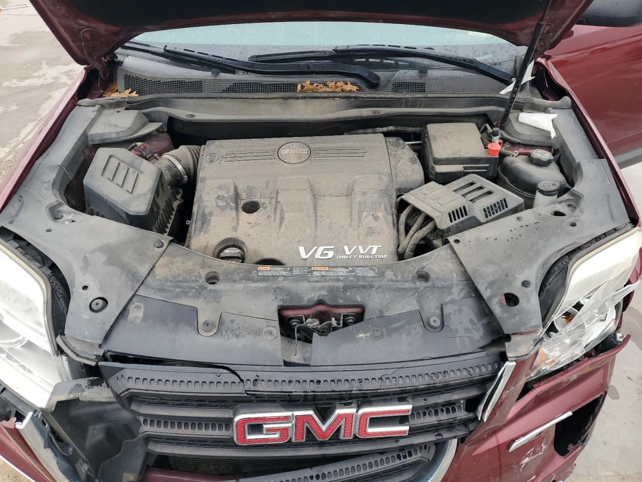 2017 GMC Terrain VIN 2GKFLNE3XH6184405 Copart auction photo, front end / side damage thumbnail 12
