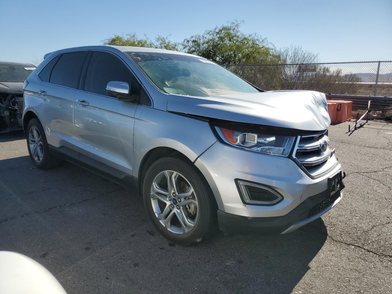 2016 Ford Edge VIN 2FMPK3K93GBB21888 Copart auction photo, front end / side damage thumbnail 4
