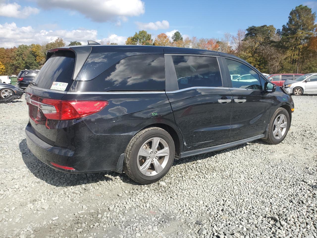 2019 Honda Odyssey VIN 5FNRL6H73KB044470 Copart auction photo, front end / side damage thumbnail 3