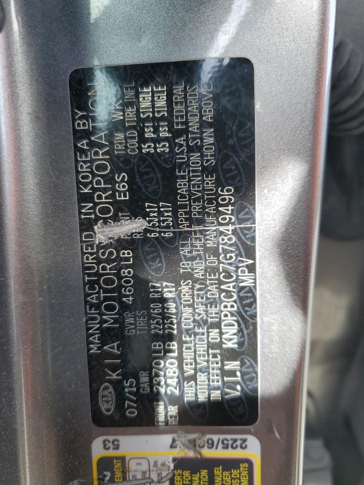 2016 KIA Sportage VIN KNDPBCAC7G7849496 Copart auction photo, side damage thumbnail 13
