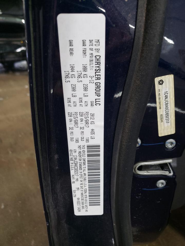 2012 Jeep Compass VIN 1C4NJCBA0CD652317 Copart auction photo, front end damage thumbnail 12