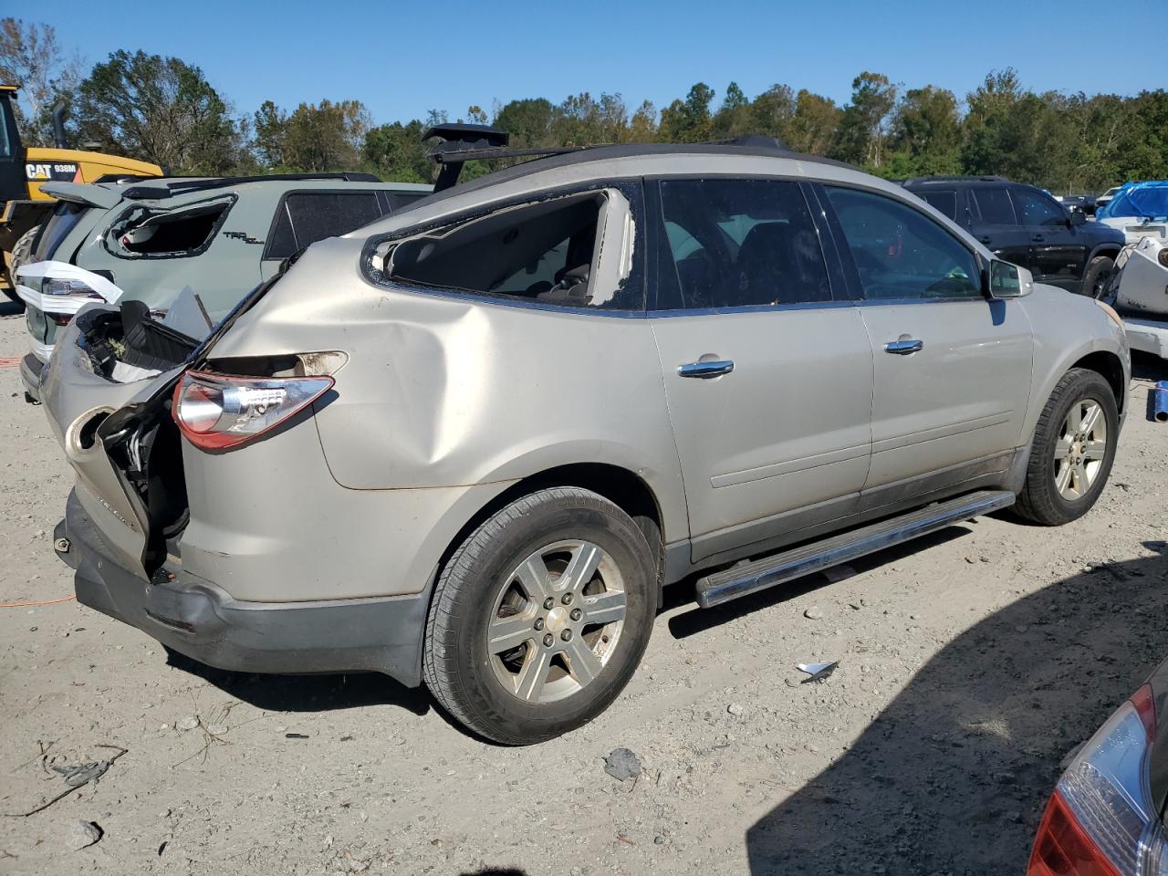 2011 Chevrolet Traverse VIN 1GNKRJED8BJ320171 Copart auction photo, all over damage thumbnail 3