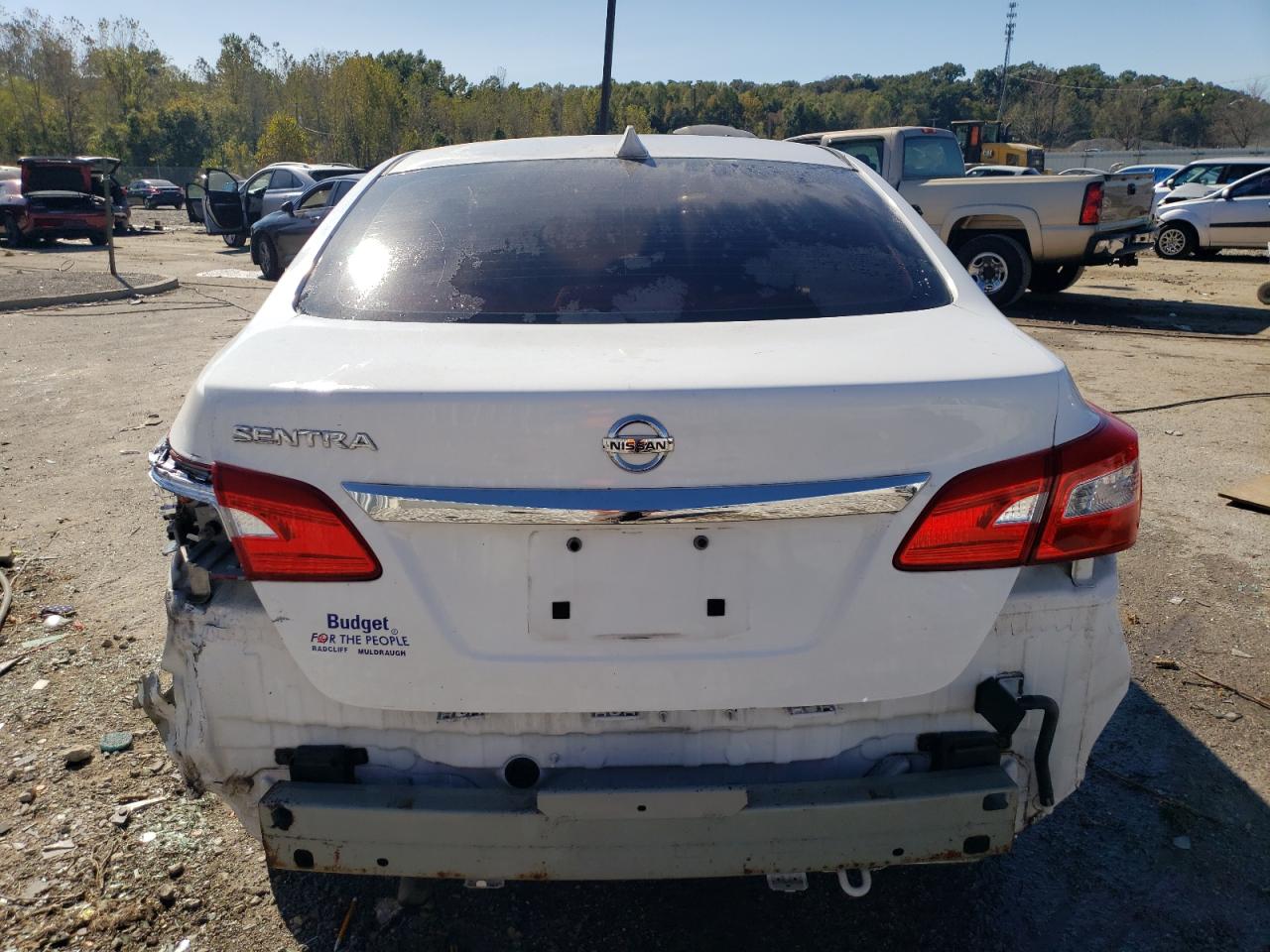 2017 Nissan Sentra VIN 3N1AB7AP4HY284921 Copart auction photo, rear end damage thumbnail 6