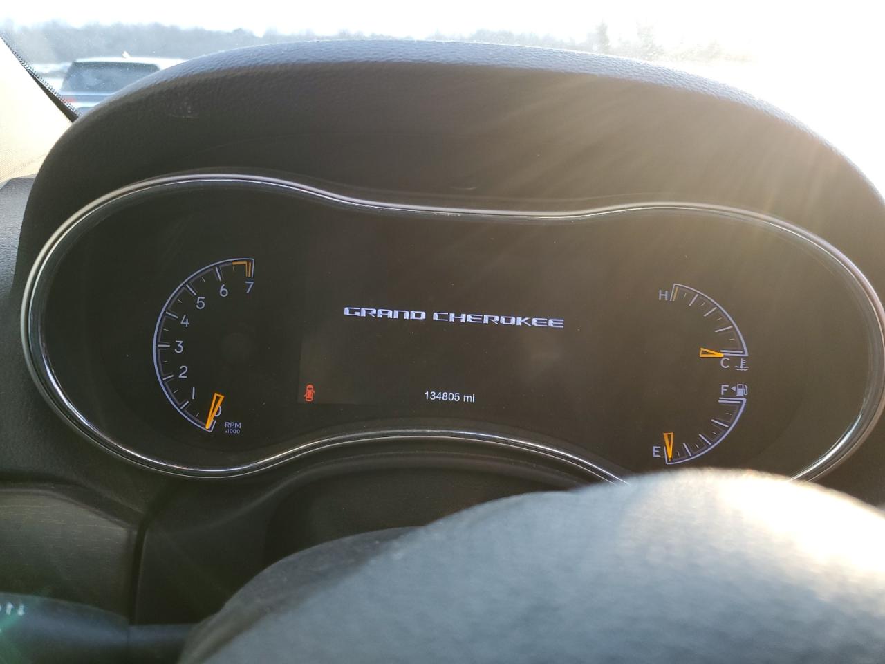 2017 Jeep Grand Cherokee VIN 1C4RJEBG4HC915682 Copart auction photo, side / front end damage thumbnail 9