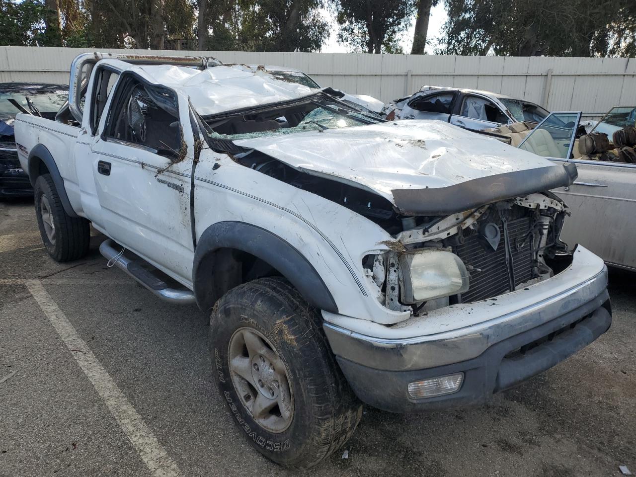 2003 Toyota Tacoma VIN 5TESN92N93Z168960 Copart auction photo, rollover damage thumbnail 4