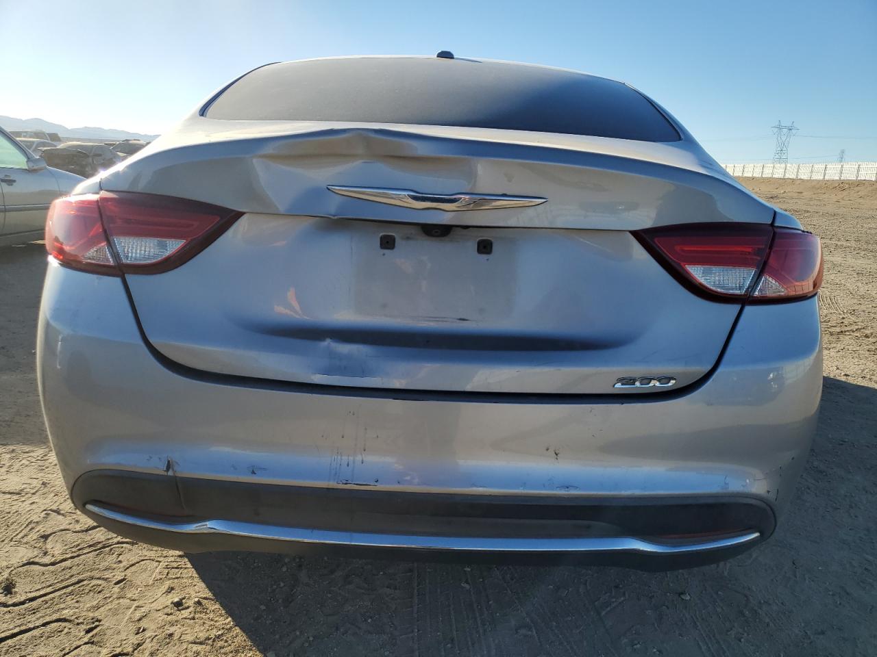 2015 Chrysler 200 VIN 1C3CCCAB2FN617275 Copart auction photo, rear end / minor dent/scratches damage thumbnail 6