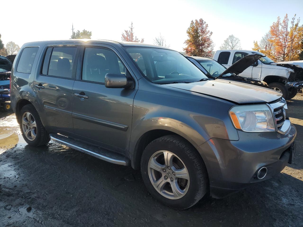 2013 Honda Pilot VIN 5FNYF4H54DB037603 Copart auction photo, front end damage thumbnail 4