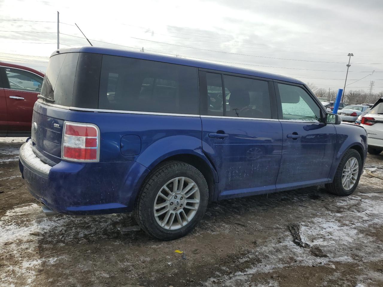 2013 Ford Flex VIN 2FMGK5C85DBD17196 Copart auction photo, front end / rear end damage thumbnail 3