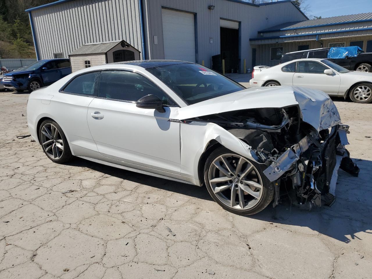 2019 Audi A5 VIN WAUTNAF51KA022042 Copart auction photo, front end damage thumbnail 4