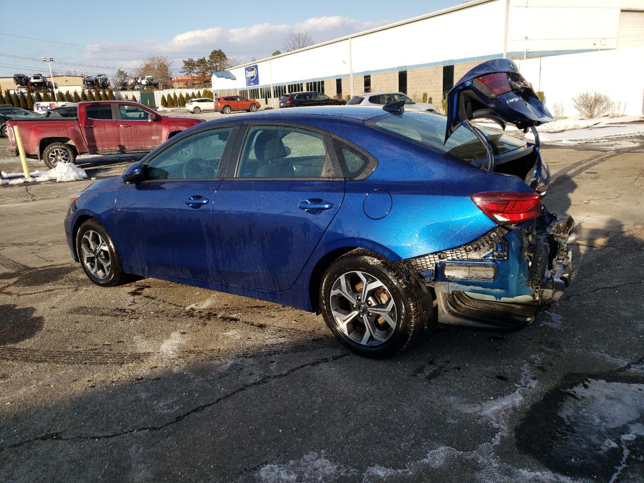 2020 KIA Forte VIN 3KPF24AD3LE203070 Copart auction photo, rear end / minor dent/scratches damage thumbnail 2
