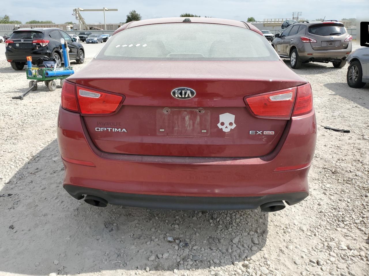 2014 KIA Optima VIN 5XXGN4A73EG341241 Copart auction photo, front end damage thumbnail 6