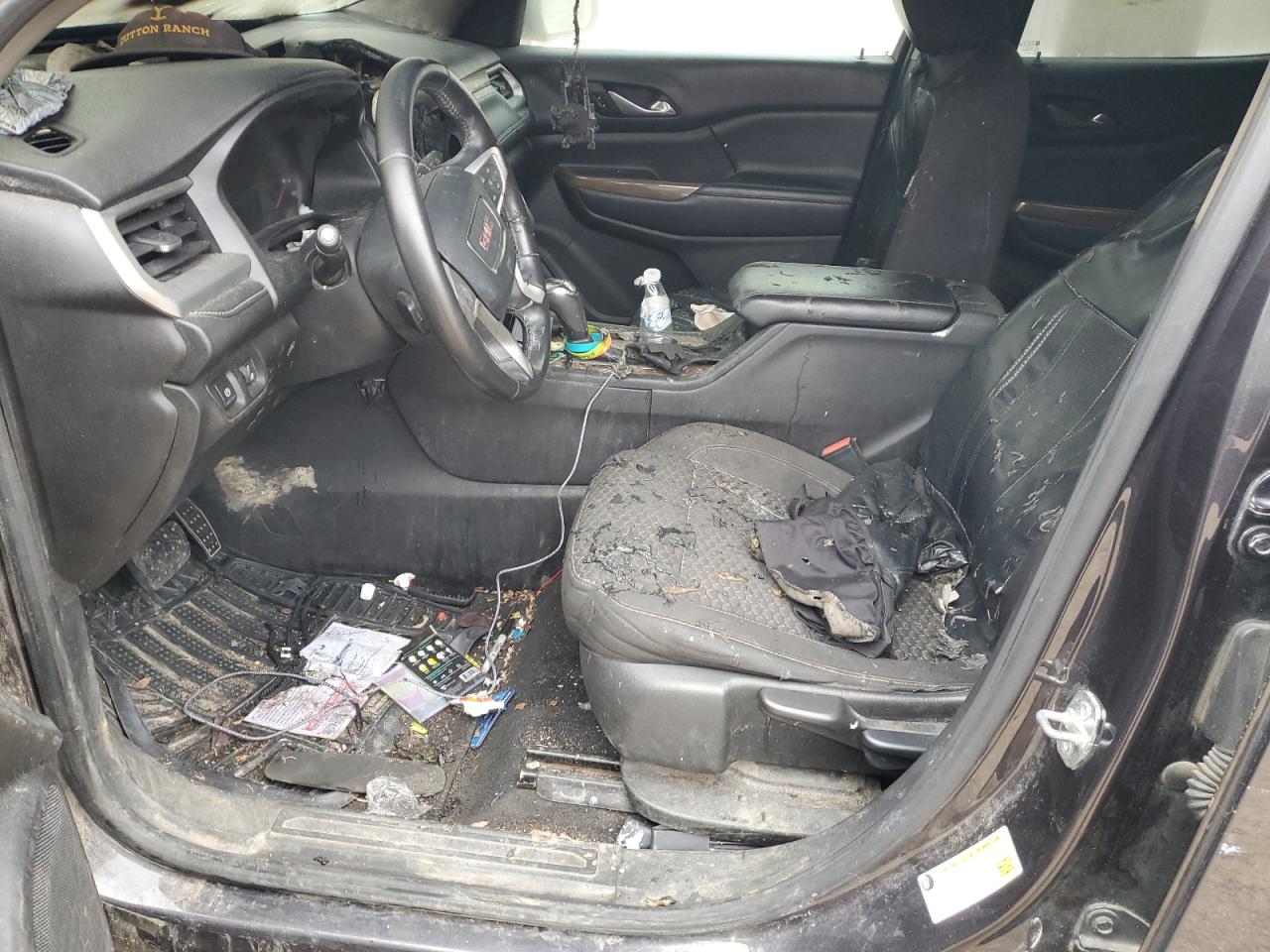 2017 GMC Acadia VIN 1GKKNKLA9HZ100460 Copart auction photo, burn / front end damage thumbnail 7