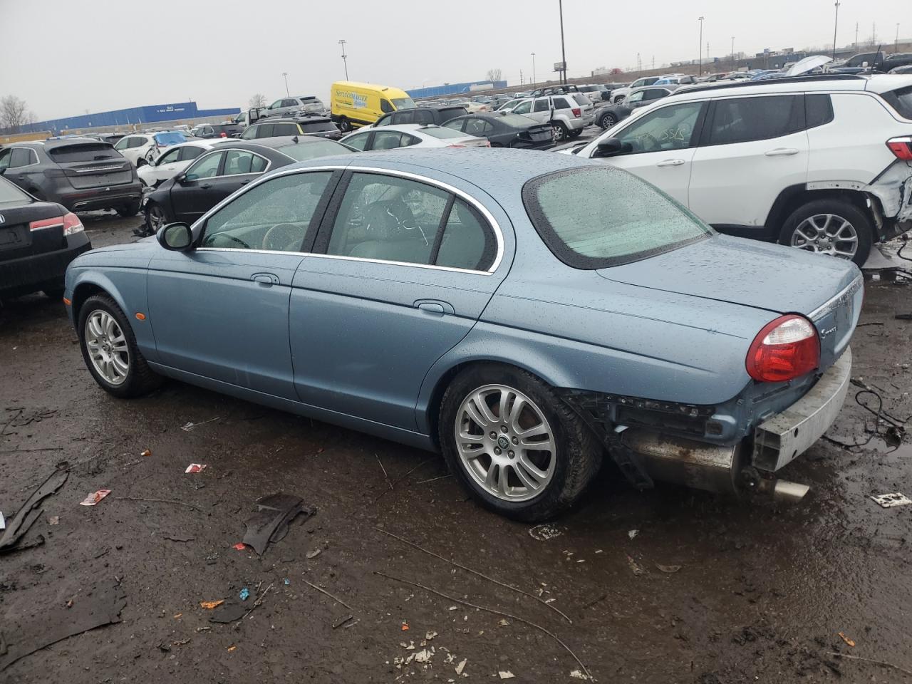 2005 Jaguar S-Type VIN SAJWA01T35FN13152 Copart auction photo, side / rear end damage thumbnail 2