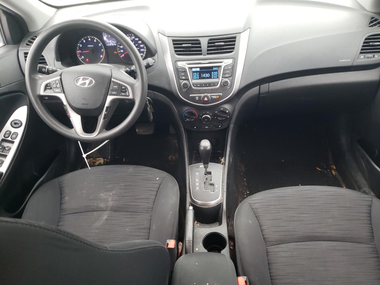2016 Hyundai Accent VIN KMHCT5AE9GU279605 Copart auction photo, side / rear end damage thumbnail 8