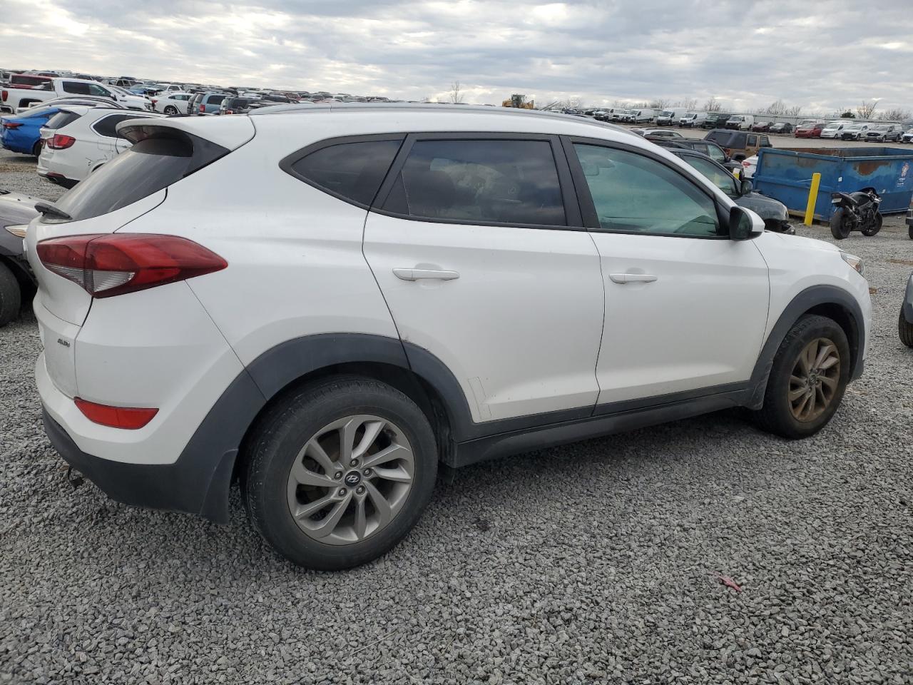2016 Hyundai Tucson VIN KM8J3CA47GU065456 Copart auction photo, front end / side damage thumbnail 3
